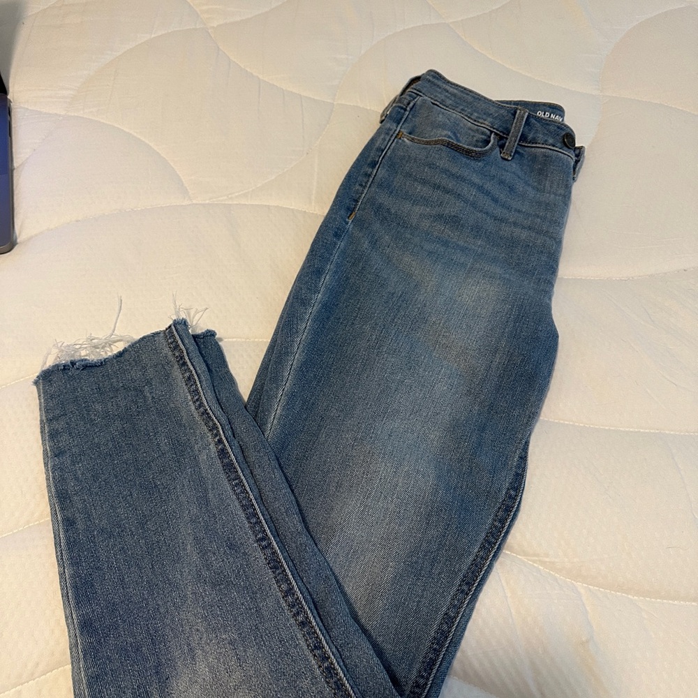 Old Navy Blue Straight Leg Jeans Classic Style
